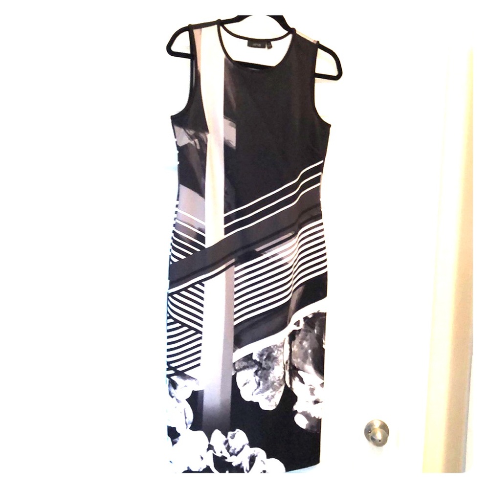 Geometric scuba tank dress